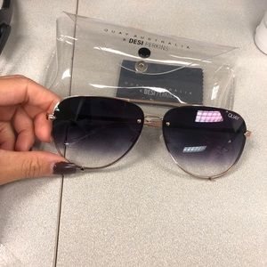 Quay Australia rimless high key sunglasses
